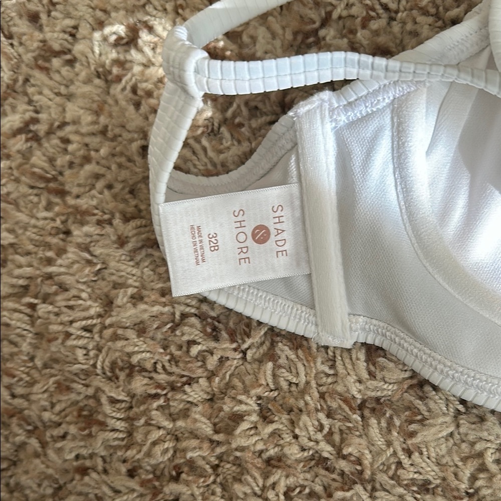 White Ribbed Bralette - Picture 3 of 3